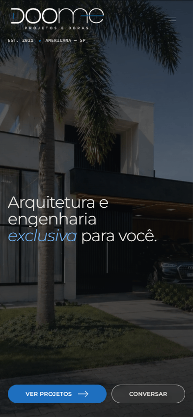 Site DOOME em mobile